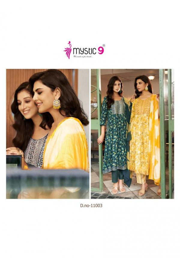 Mystic9 Sara Vol-11 – Nyra Cut Kurti With Pant & Dupatta